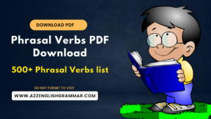 Important Phrasal Verbs PDF Download - Phrasal Verbs list