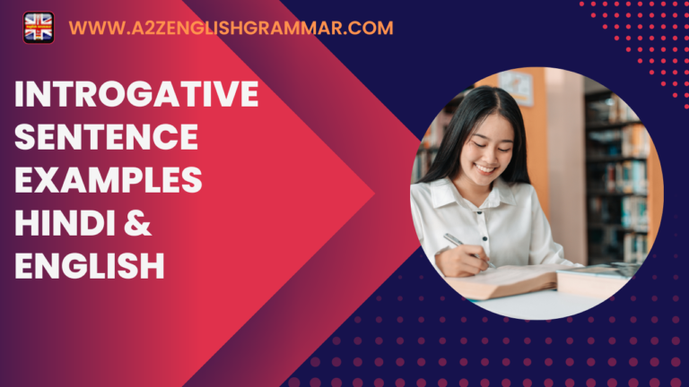 Introgative Sentence Examples Hindi & English