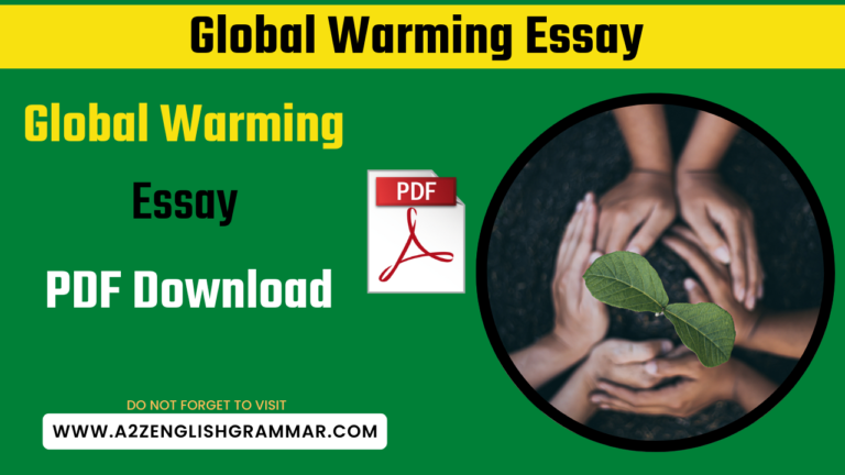 Global Warming Essay PDF Download