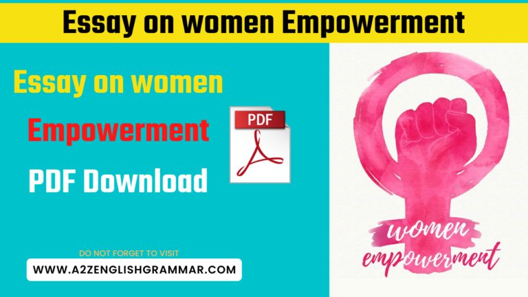 Essay on women Empowerment PDF Download