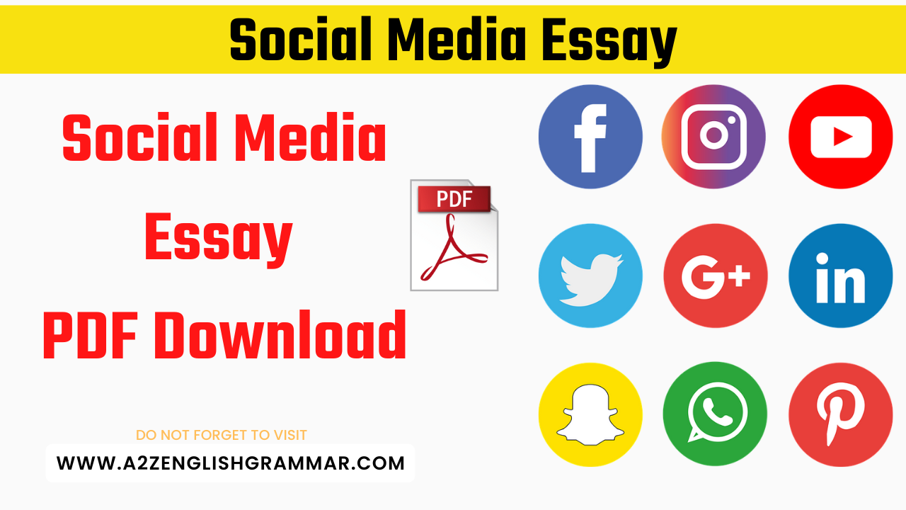 social media essay in hindi and english
