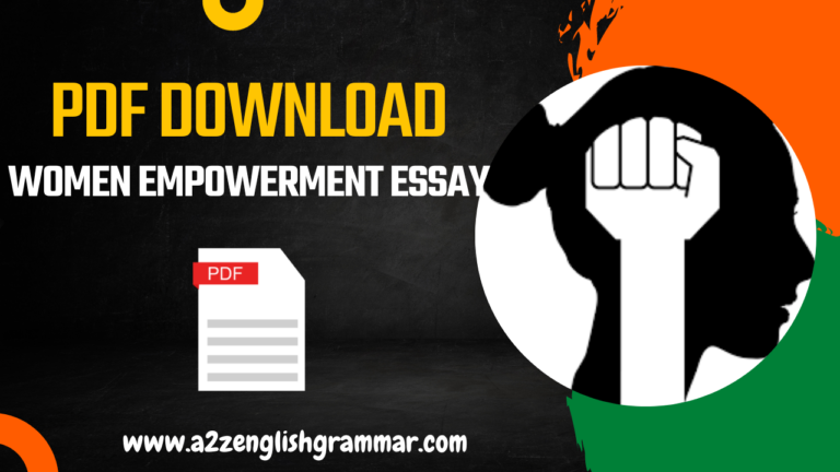 Women Empowerment Essay PDF Download